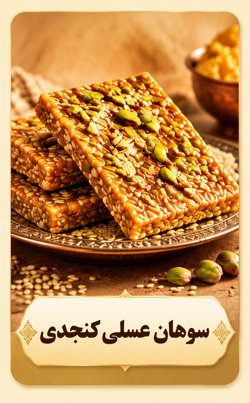 سوهان عسلی کنجدی
