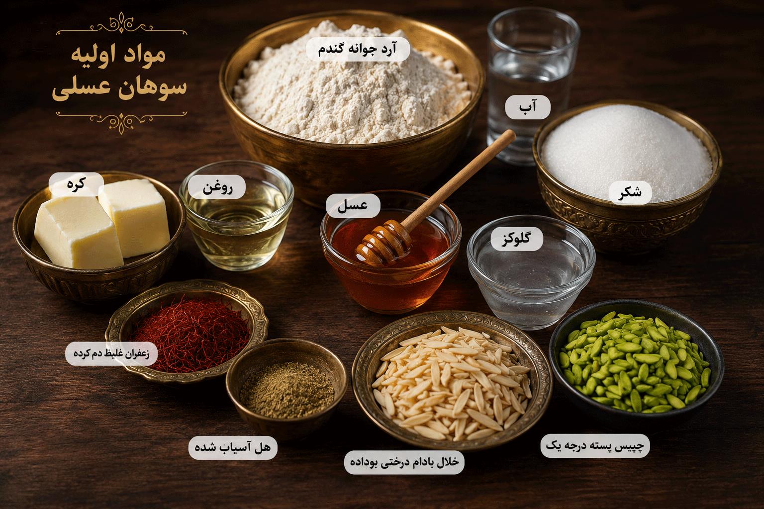طرز تهیه سوهان عسلی
